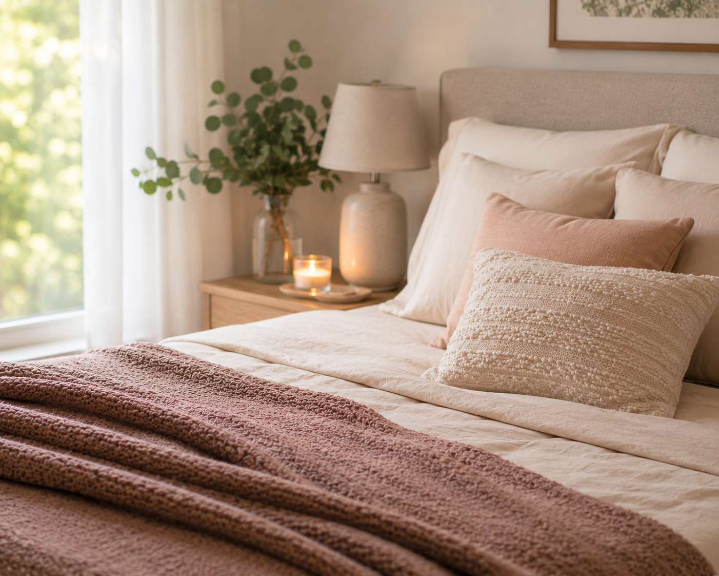 menopause sleep problems calm bedroom rest support