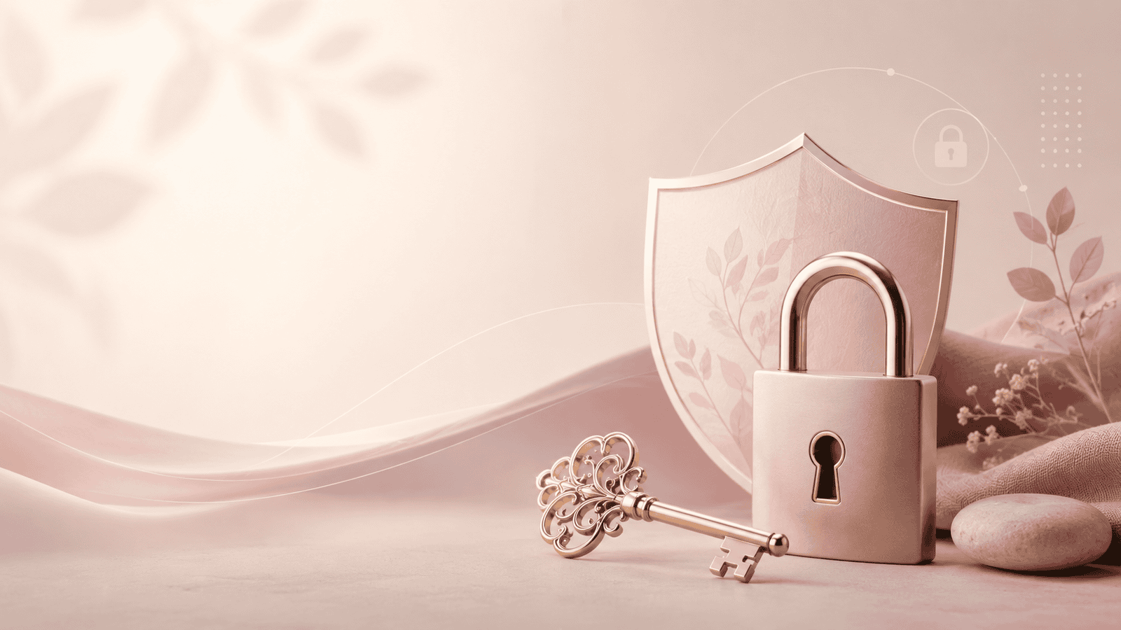 privacy policy lock and key image for Midlife Comfort Lab