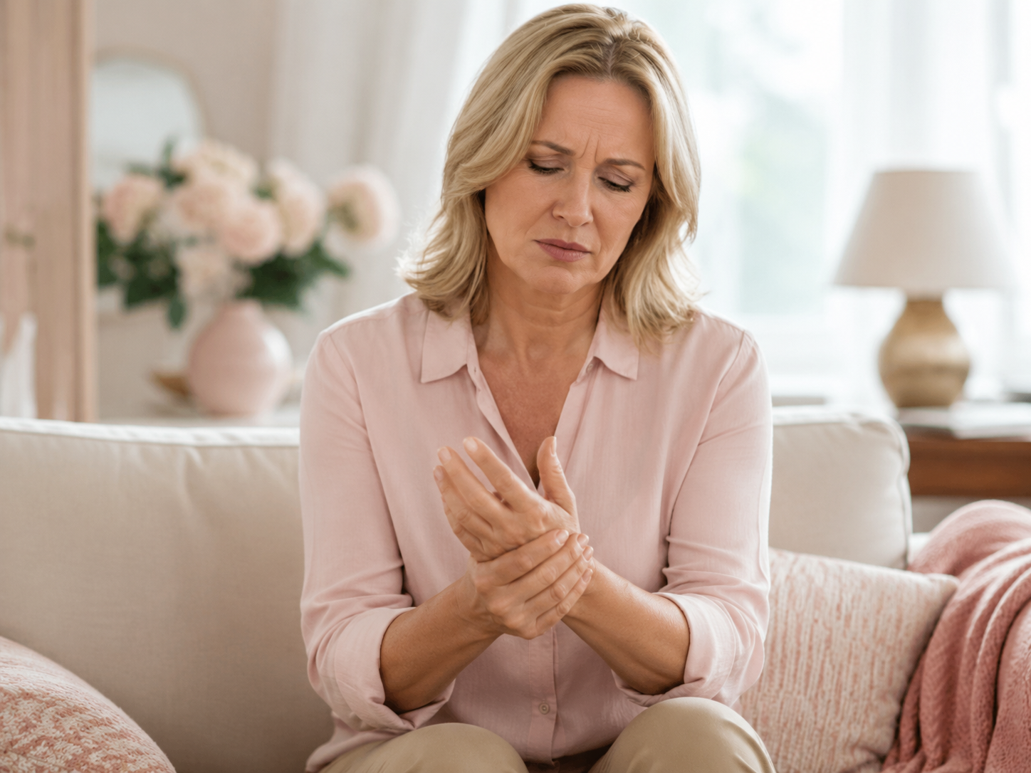 Menopause joint pain support for stiff and aching joints in midlife
